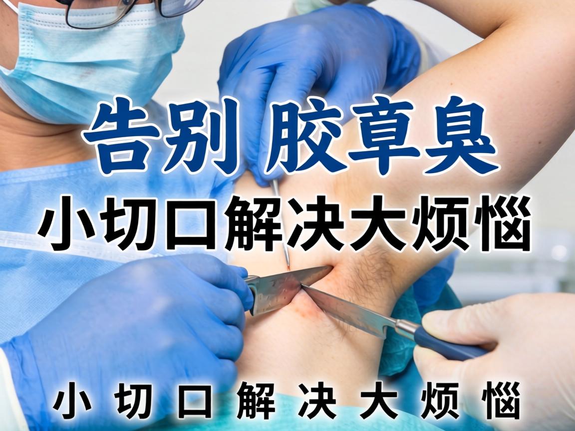 小切口腋臭手术，告别腋臭，小切口解决大烦恼