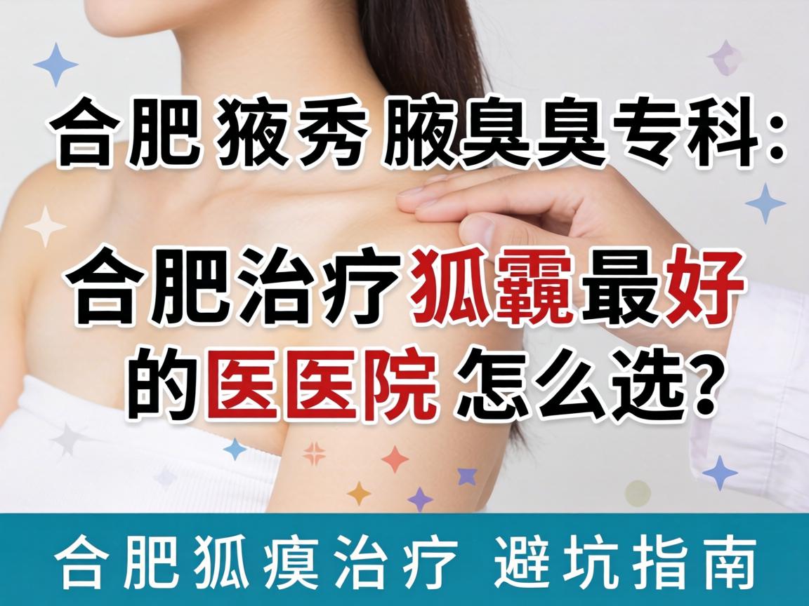 合肥腋秀腋臭专科，合肥治疗狐臭最好的医院怎么选？合肥狐臭治疗避坑指南