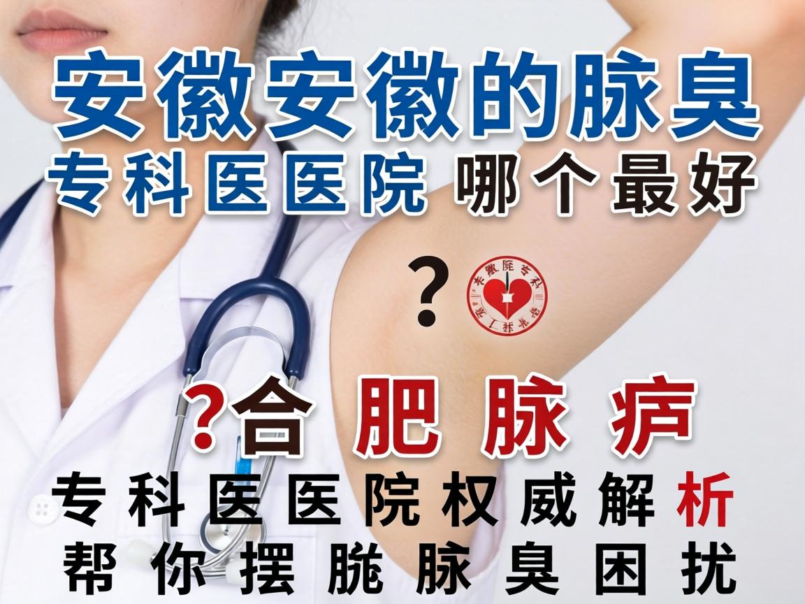 安徽腋臭专科医院哪个最好？合肥腋臭专科医院权威解析，帮你摆脱腋臭困扰