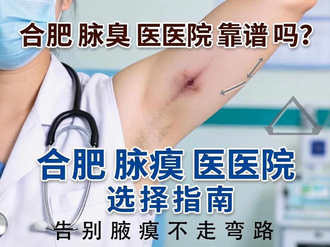 合肥腋臭医院靠谱吗？合肥腋臭医院选择指南，告别腋臭不走弯路