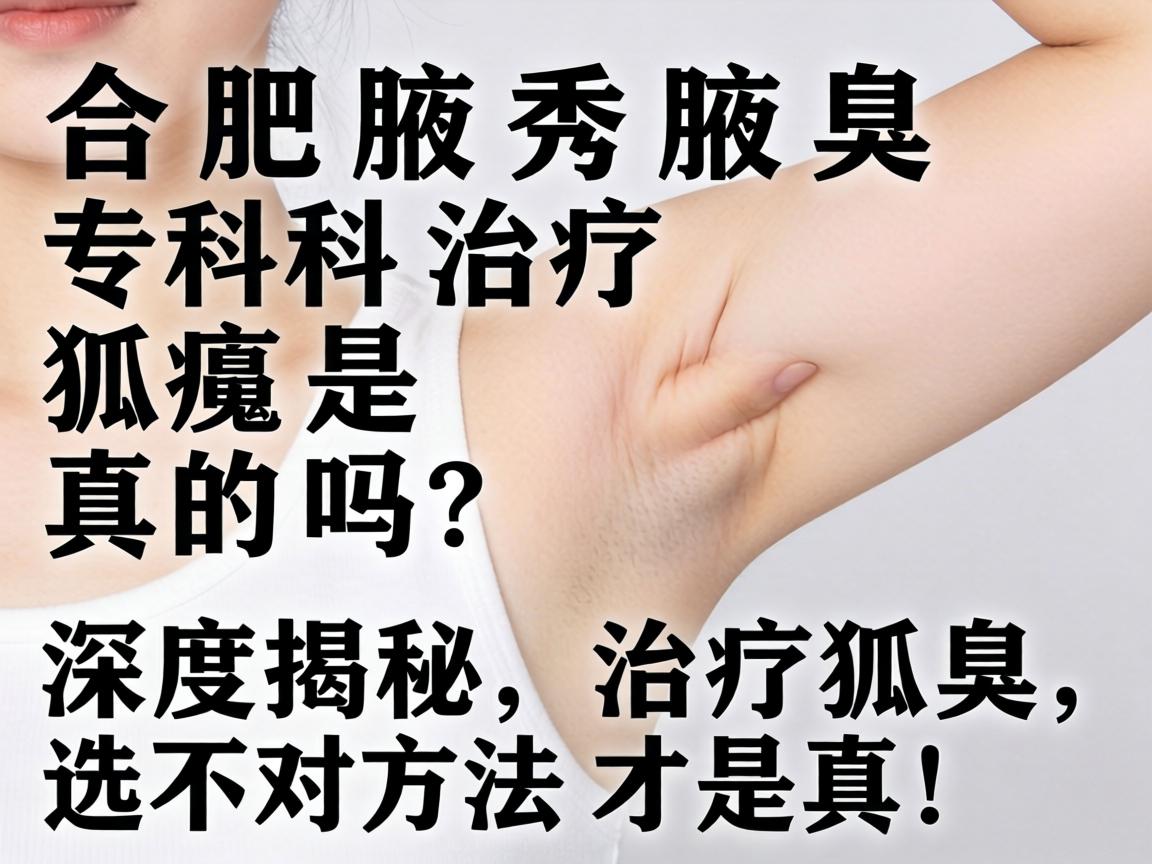 合肥腋秀腋臭专科治疗狐臭是真的吗？深度揭秘，治疗狐臭，选对方法才是真！
