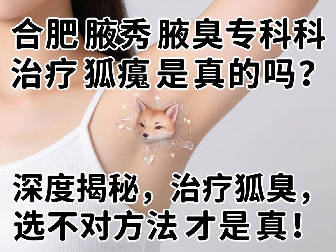 合肥腋秀腋臭专科治疗狐臭是真的吗？深度揭秘，治疗狐臭，选对方法才是真！