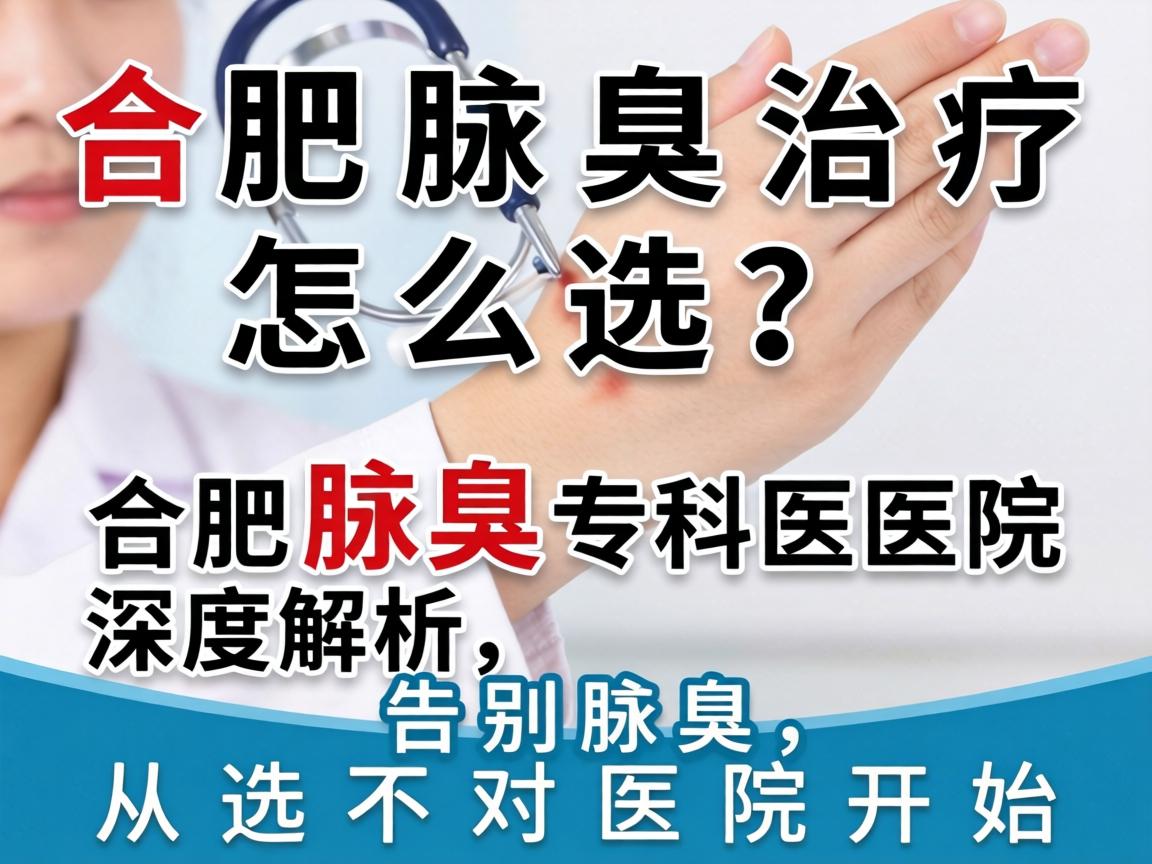 合肥腋臭治疗怎么选？合肥腋臭专科医院深度解析，告别腋臭，从选对医院开始