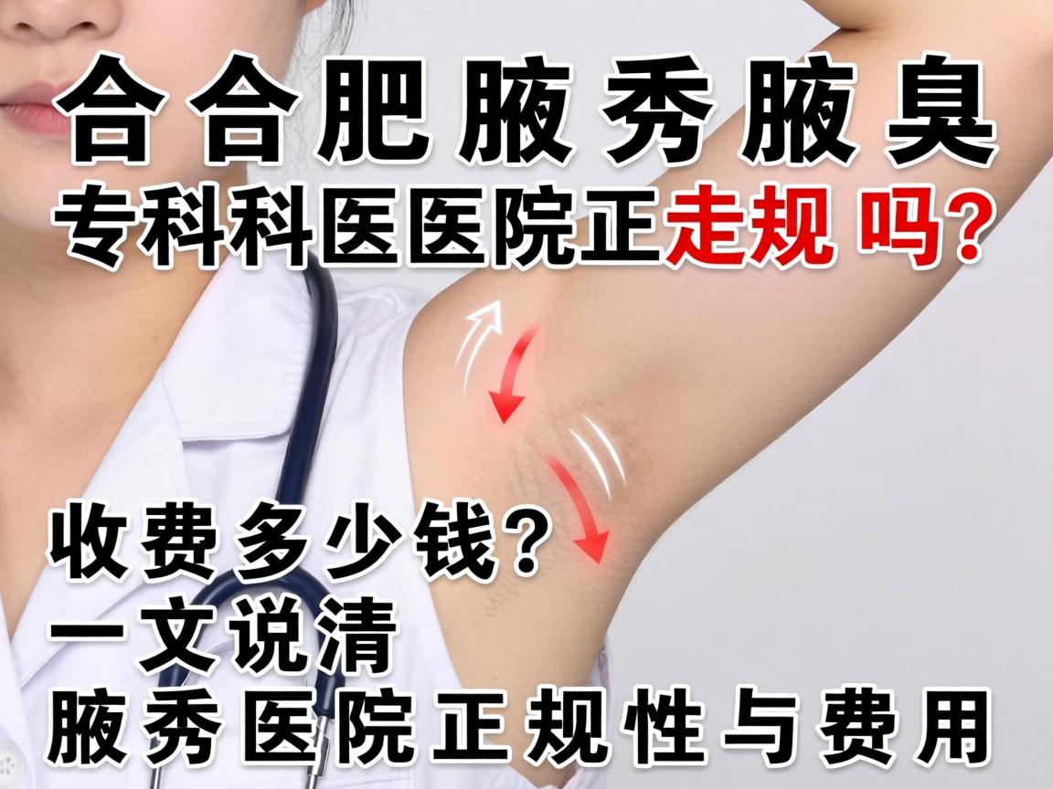合肥腋秀腋臭专科医院正规吗？收费多少钱？一文说清腋秀医院正规性与费用