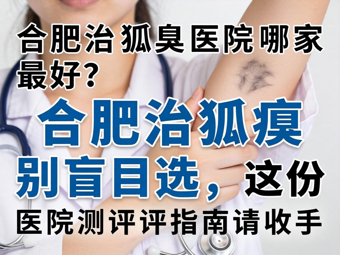 合肥治狐臭医院哪家最好？合肥治狐臭别盲目选，这份医院测评指南请收好