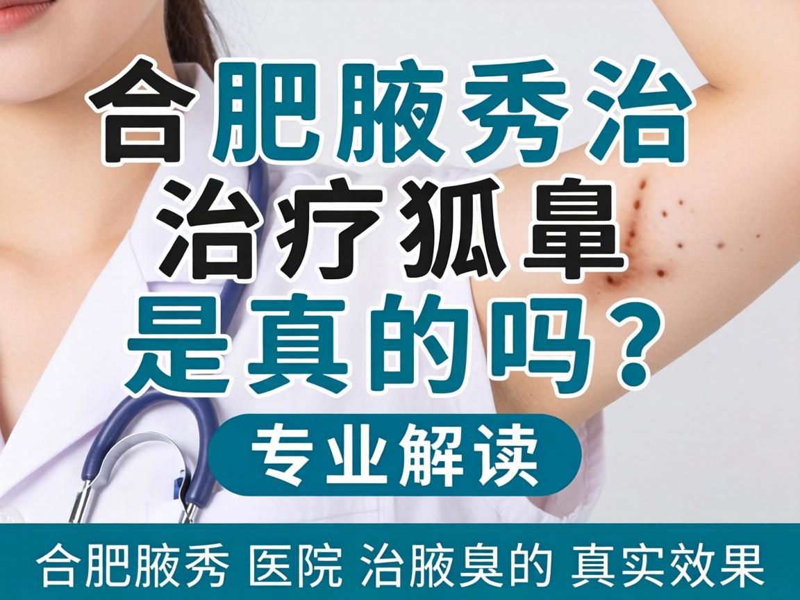 合肥腋秀治疗狐臭是真的吗？专业解读合肥腋秀医院治腋臭的真实效果