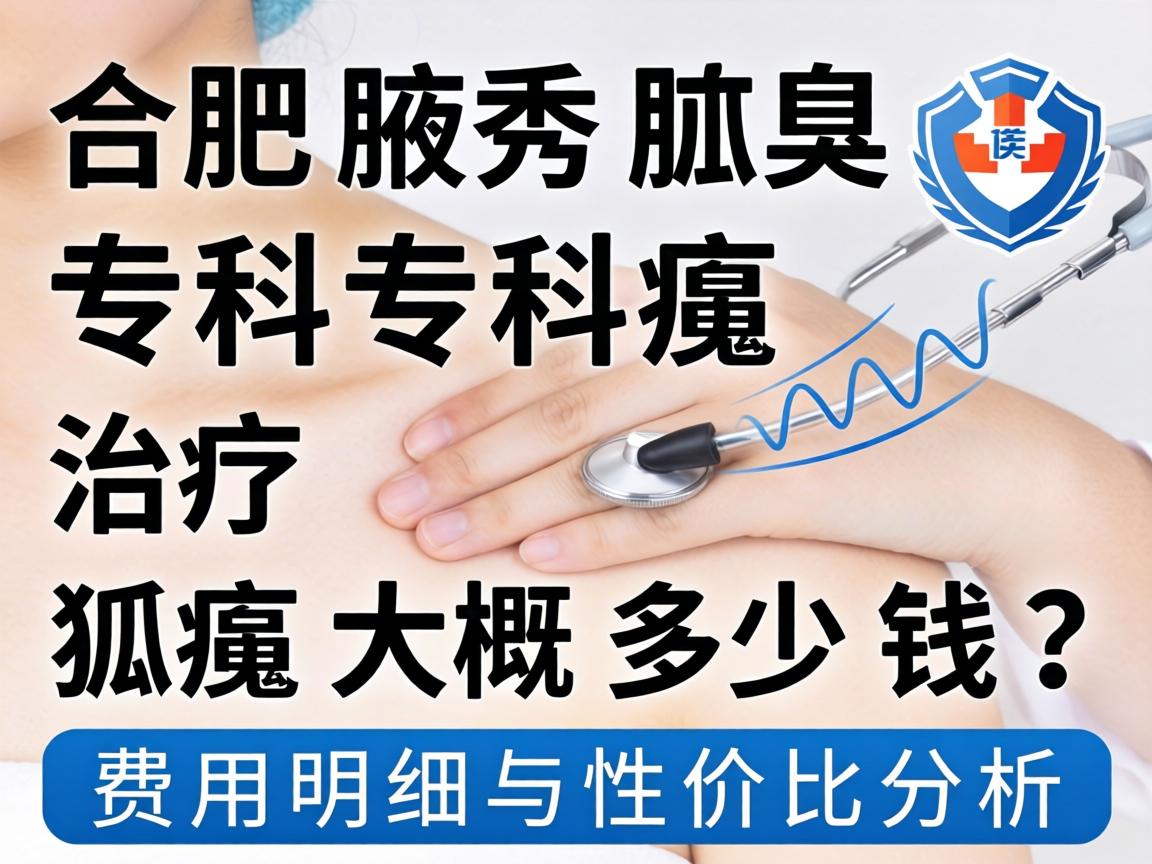 合肥腋秀腋臭专科治疗狐臭大概多少钱？费用明细与性价比分析