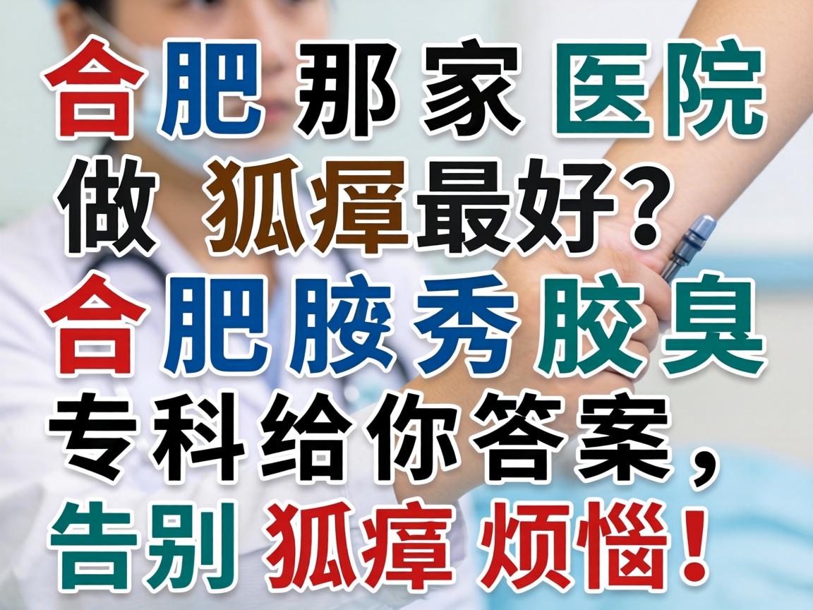 合肥那家医院做狐臭最好？合肥腋秀腋臭专科给你答案，告别狐臭烦恼！