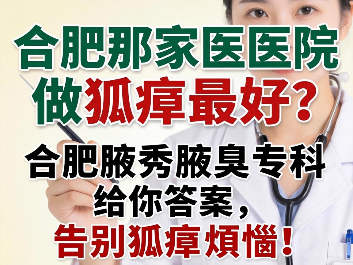 合肥那家医院做狐臭最好？合肥腋秀腋臭专科给你答案，告别狐臭烦恼！