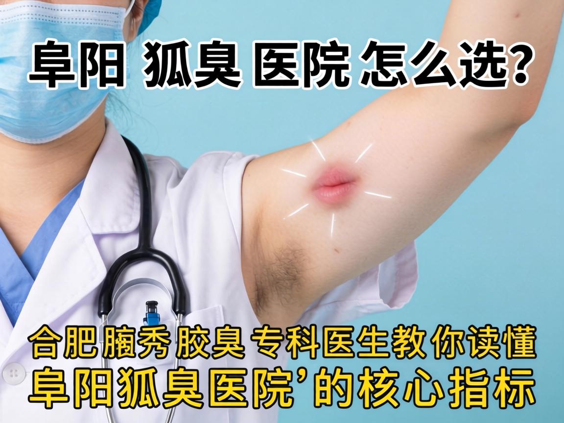 阜阳狐臭医院怎么选？合肥腋秀腋臭专科医生教你读懂阜阳狐臭医院的核心指标