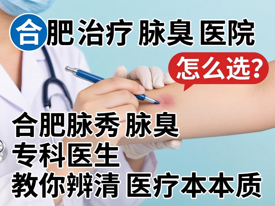 合肥治疗腋臭医院怎么选？合肥腋秀腋臭专科医生教你辨清医疗本质