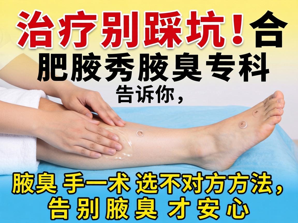 腋臭治疗别踩坑！合肥腋秀腋臭专科告诉你，腋臭手术选对方法，告别腋臭才安心