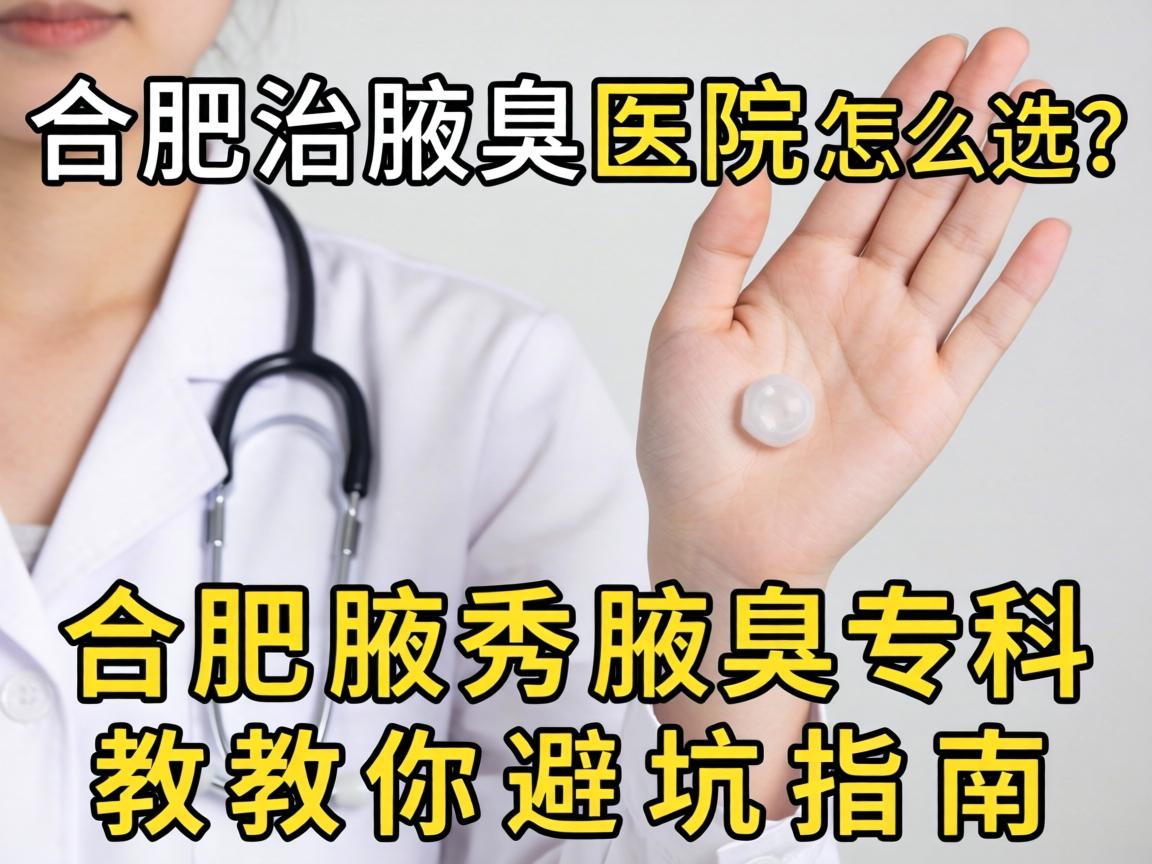 合肥治腋臭医院怎么选？合肥腋秀腋臭专科教你避坑指南