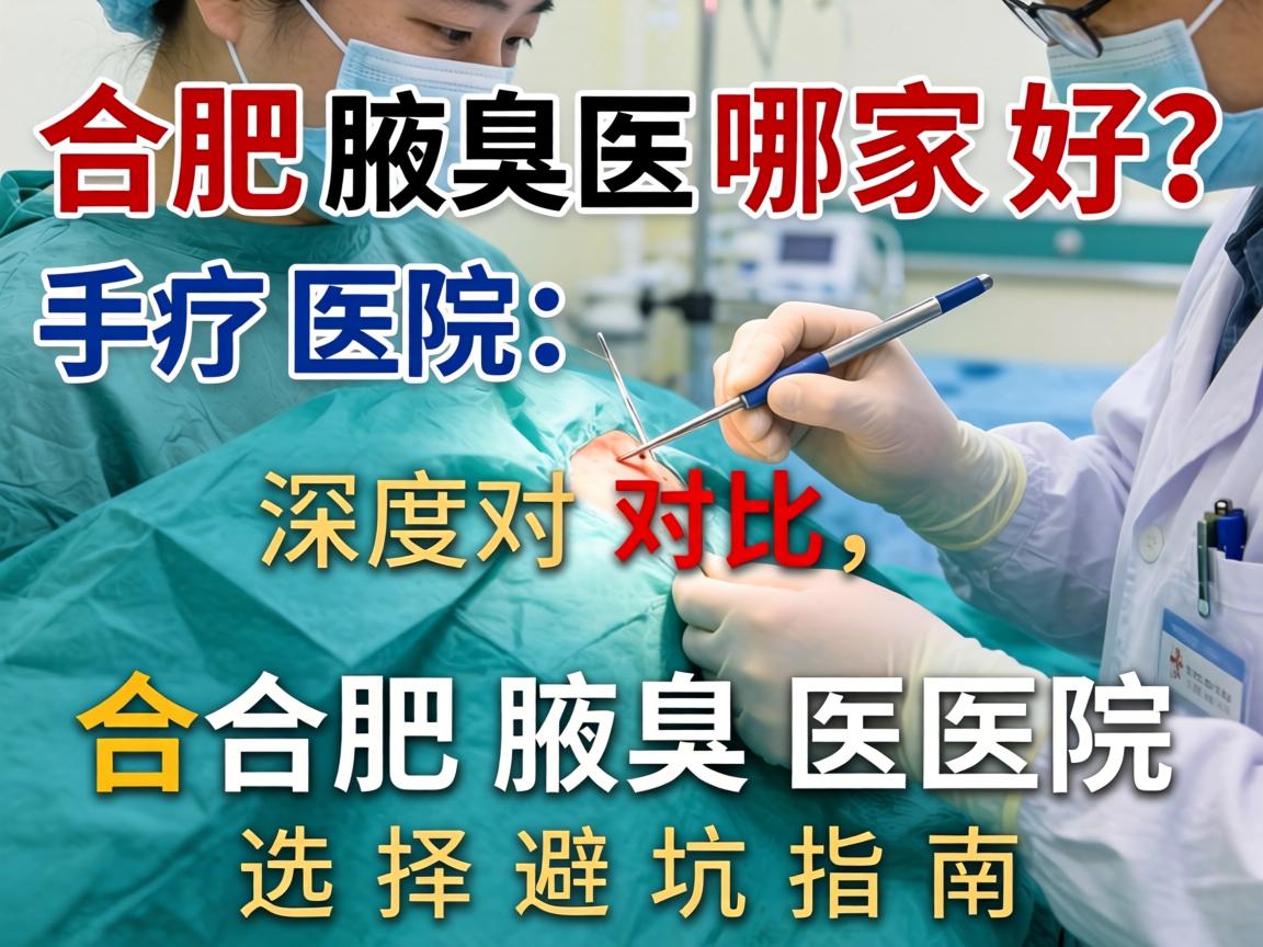 合肥腋臭手术医院哪家好？深度对比，合肥腋臭医院选择避坑指南