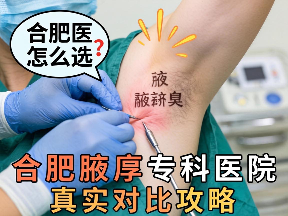 合肥腋臭手术医院怎么选？合肥腋臭专科医院真实对比攻略