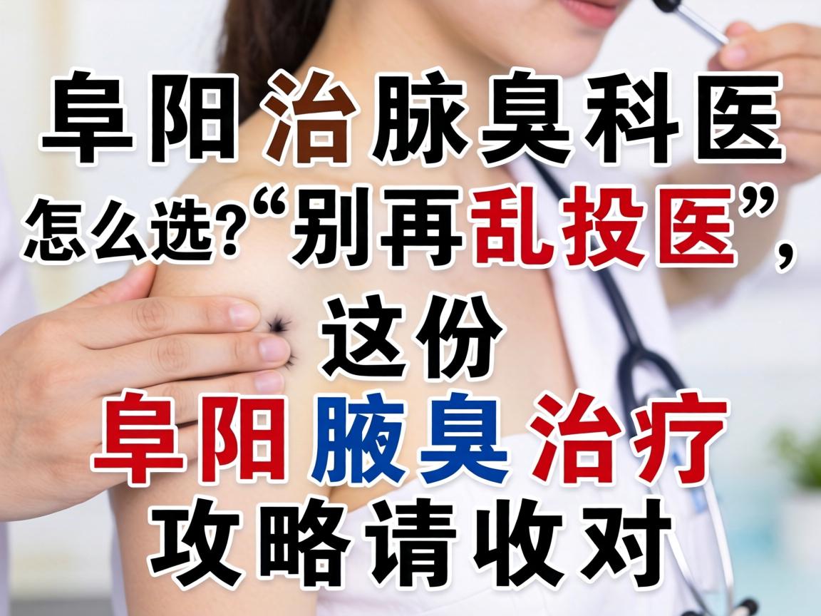 阜阳治腋臭科医院怎么选？别再乱投医，这份阜阳腋臭治疗攻略请收好