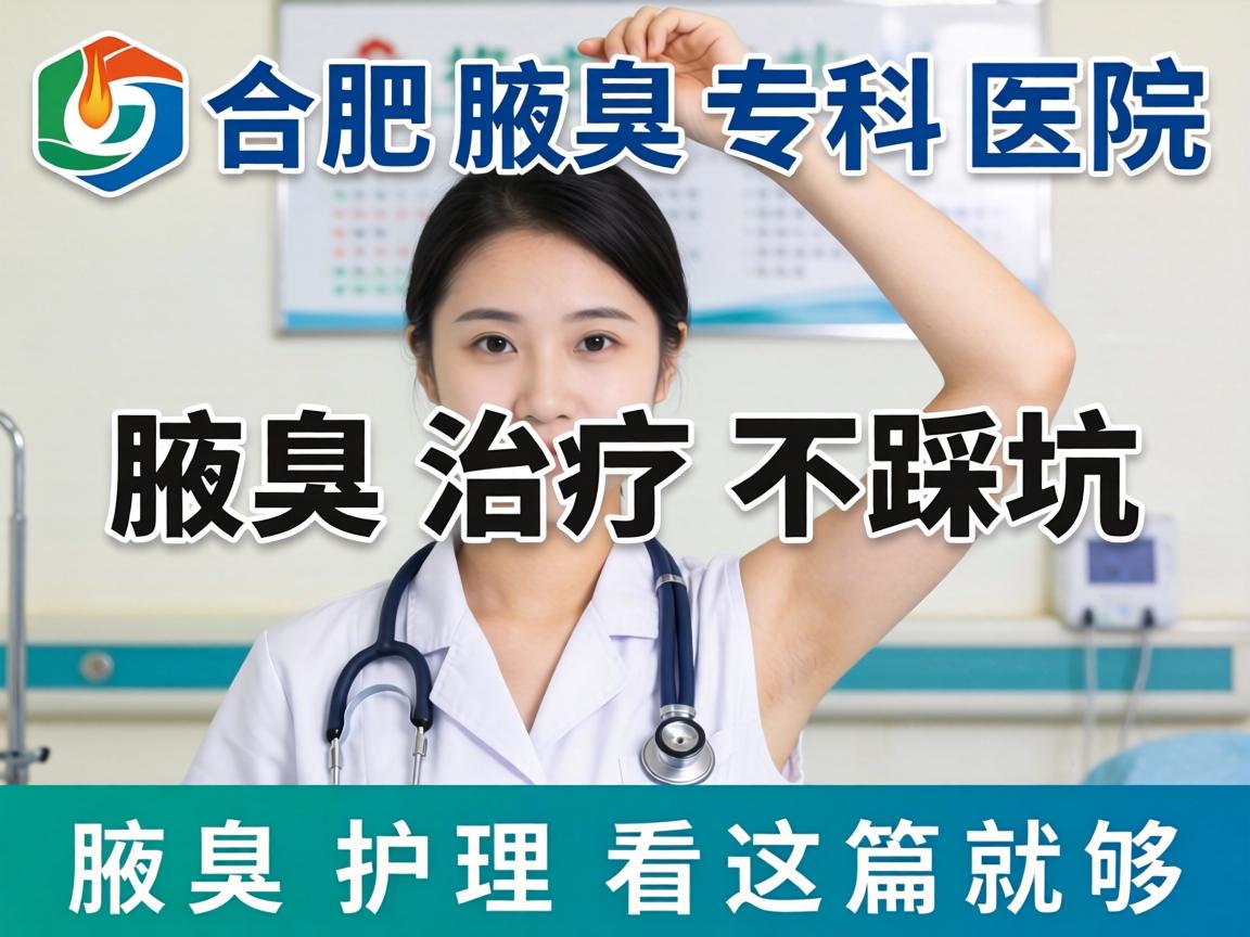 合肥腋臭专科医院，腋臭治疗不踩坑，腋臭护理看这篇就够