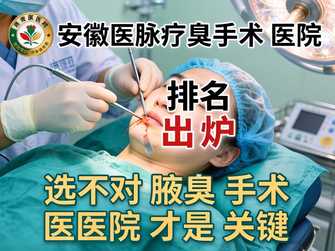 安徽腋臭手术医院排名出炉，选对腋臭手术医院才是关键