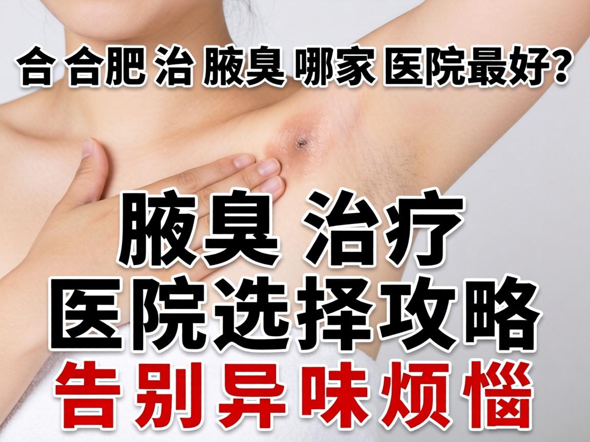 合肥治腋臭哪家医院最好？腋臭治疗医院选择攻略，告别异味烦恼