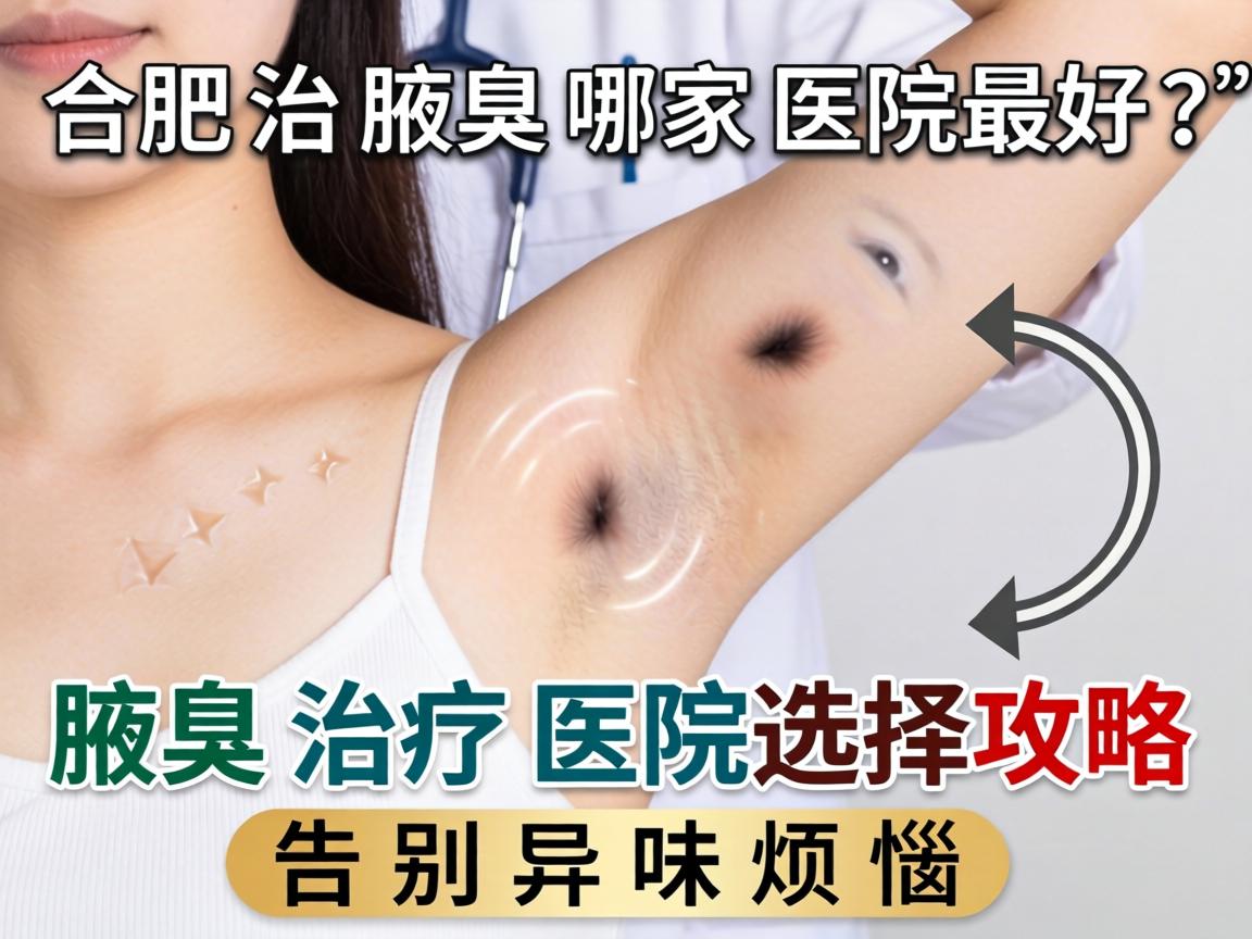 合肥治腋臭哪家医院最好？腋臭治疗医院选择攻略，告别异味烦恼