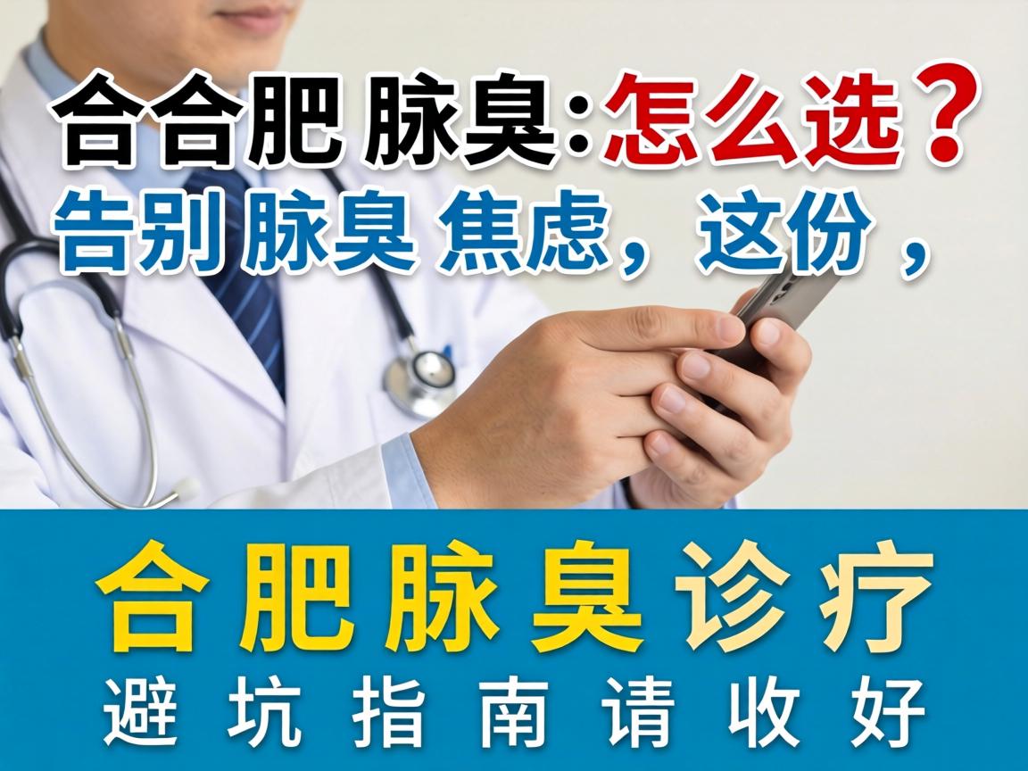 合肥腋臭医院怎么选？告别腋臭焦虑，这份合肥腋臭诊疗避坑指南请收好