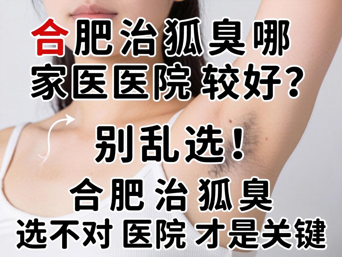 合肥治狐臭哪家医院较好？别乱选！合肥治狐臭选对医院才是关键