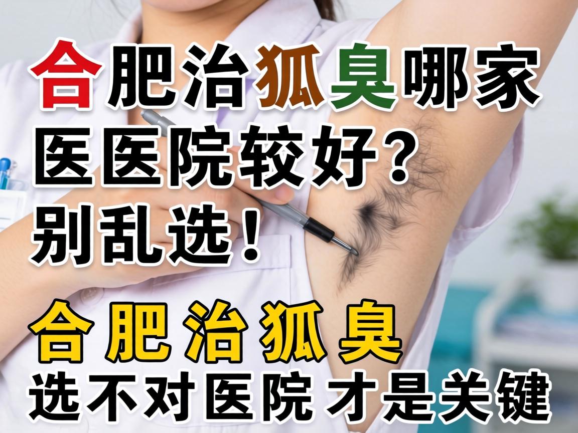 合肥治狐臭哪家医院较好？别乱选！合肥治狐臭选对医院才是关键