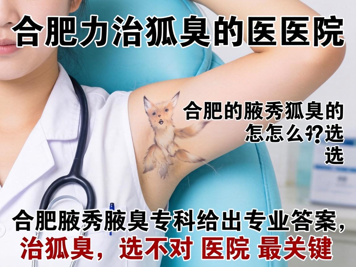 合肥治狐臭的医院怎么选？合肥腋秀腋臭专科给出专业答案，治狐臭，选对医院最关键