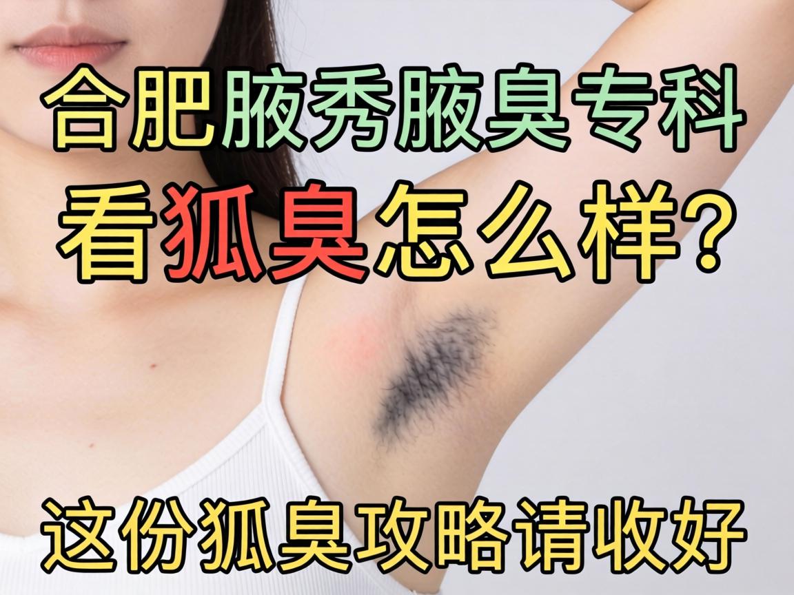 合肥腋秀腋臭专科，看狐臭怎么样？这份狐臭攻略请收好