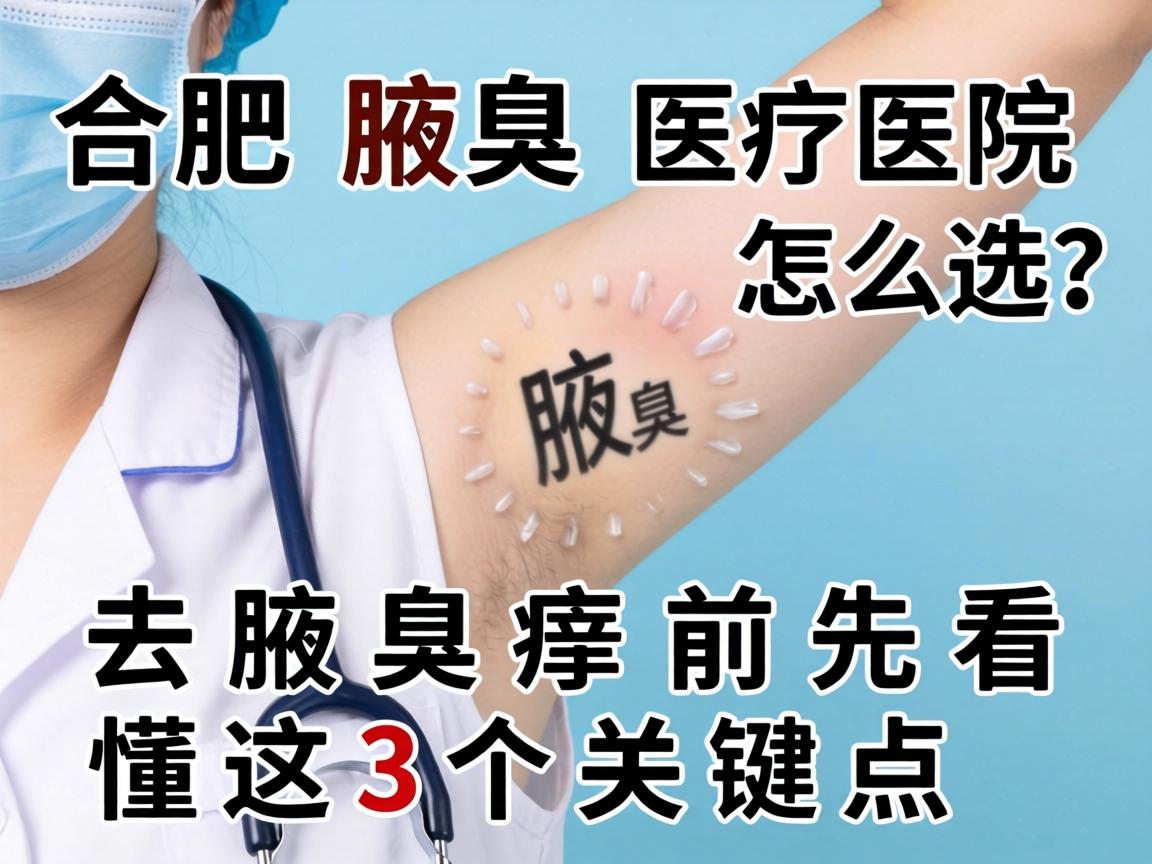 合肥腋臭医院怎么选？去腋臭前先看懂这3个关键点
