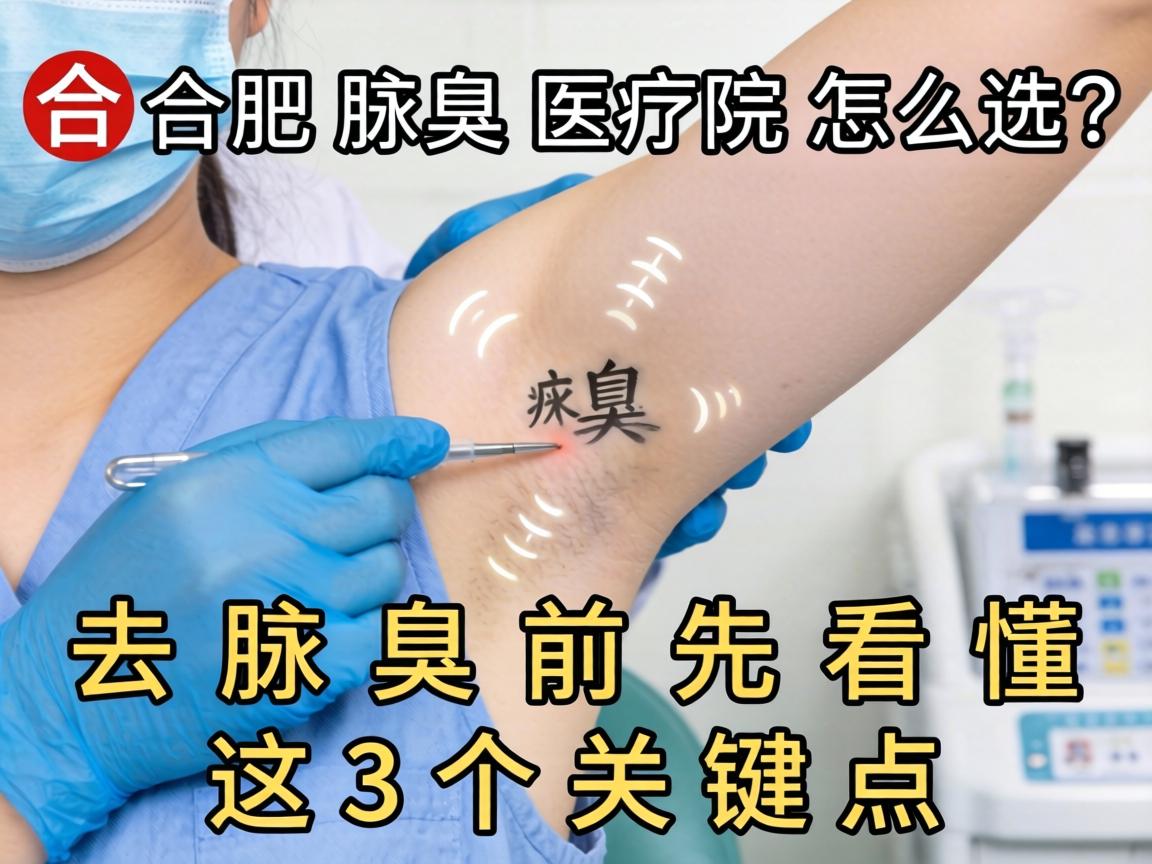 合肥腋臭医院怎么选？去腋臭前先看懂这3个关键点