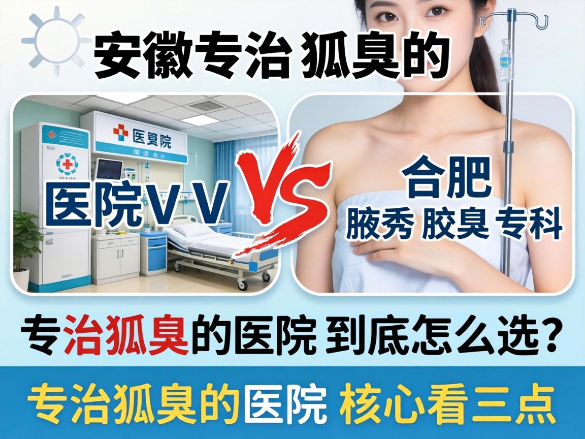 安徽专治狐臭的医院VS合肥腋秀腋臭专科，专治狐臭的医院到底怎么选？专治狐臭的医院核心看三点