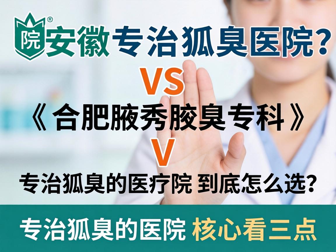 安徽专治狐臭的医院VS合肥腋秀腋臭专科，专治狐臭的医院到底怎么选？专治狐臭的医院核心看三点