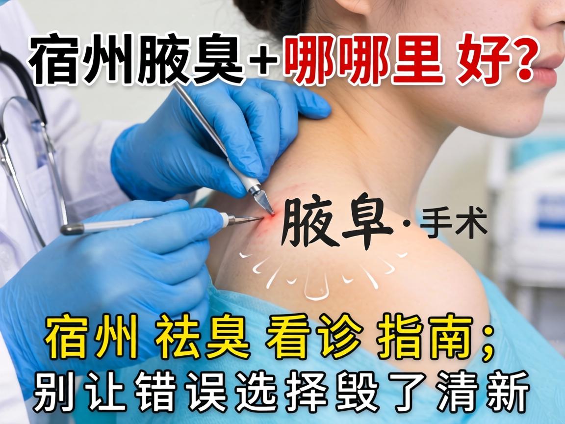 宿州腋臭手术哪里好？宿州祛臭看诊指南，别让错误选择毁了清新