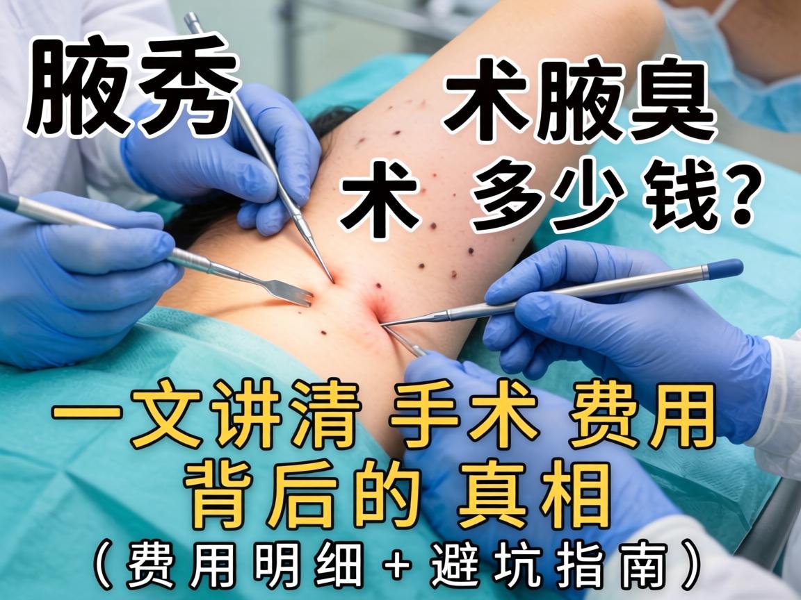 腋秀腋臭手术多少钱？一文讲清手术费用背后的真相（费用明细+避坑指南）