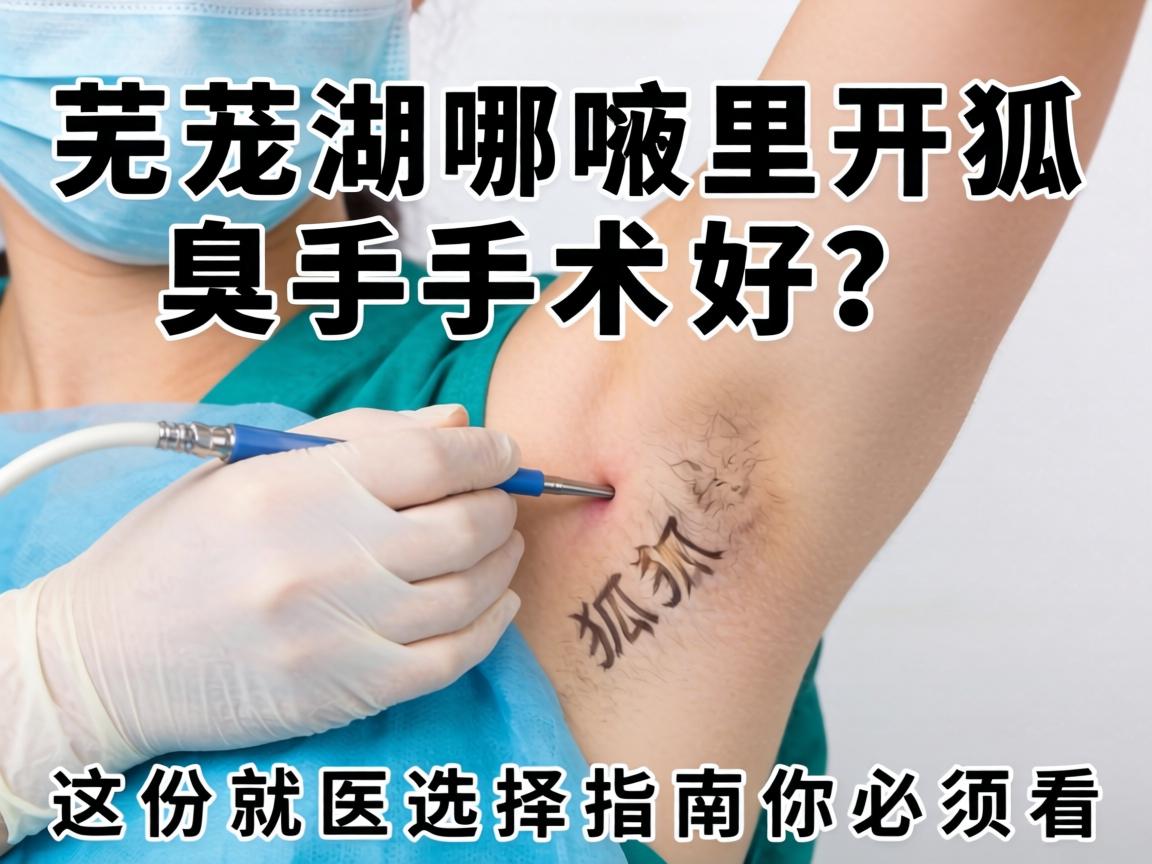 芜湖哪里开狐臭手术好？这份就医选择指南你必须看