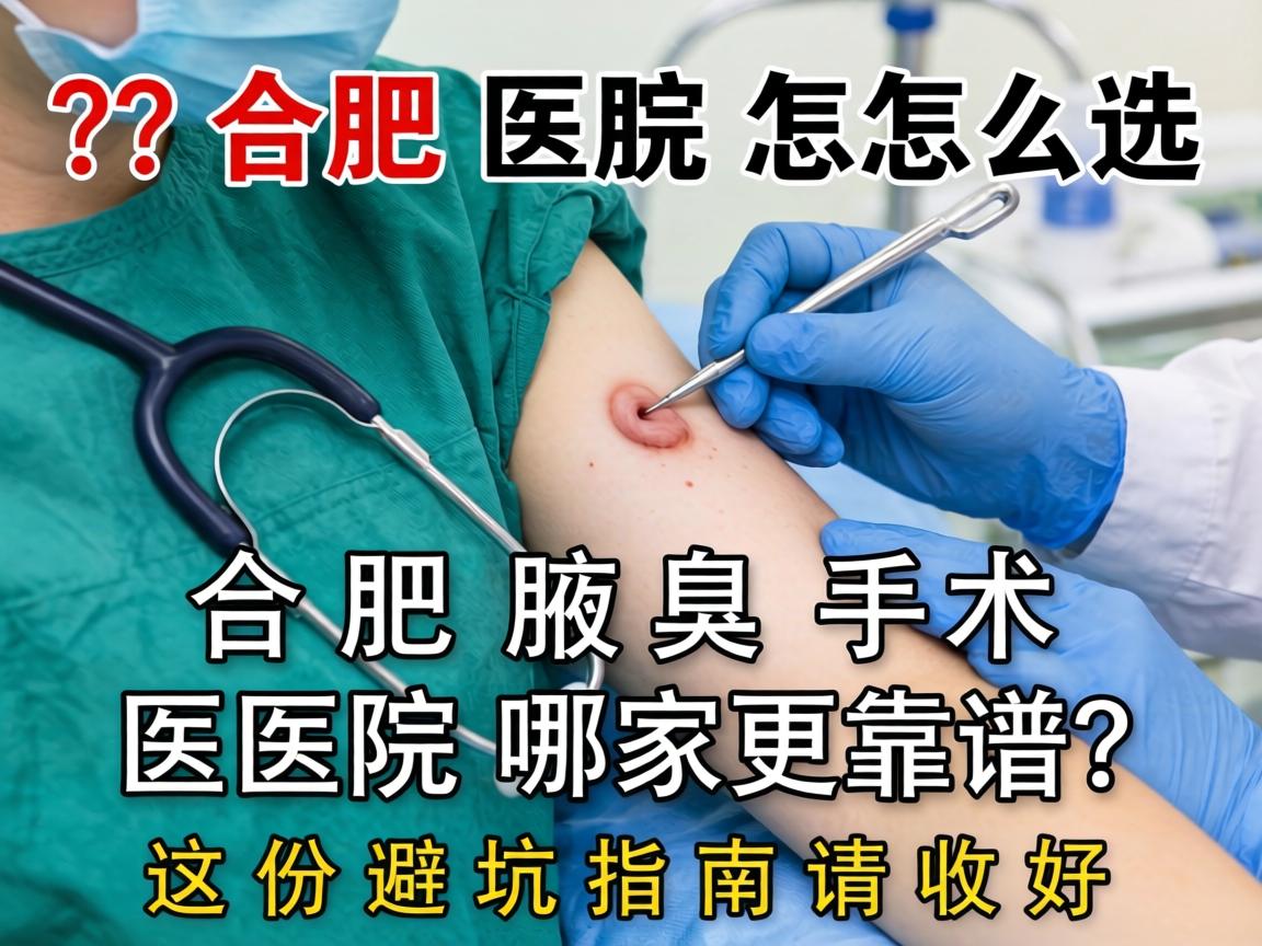合肥腋臭手术医院怎么选？合肥腋臭手术医院哪家更靠谱？这份避坑指南请收好