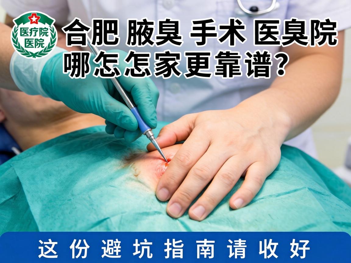 合肥腋臭手术医院怎么选？合肥腋臭手术医院哪家更靠谱？这份避坑指南请收好