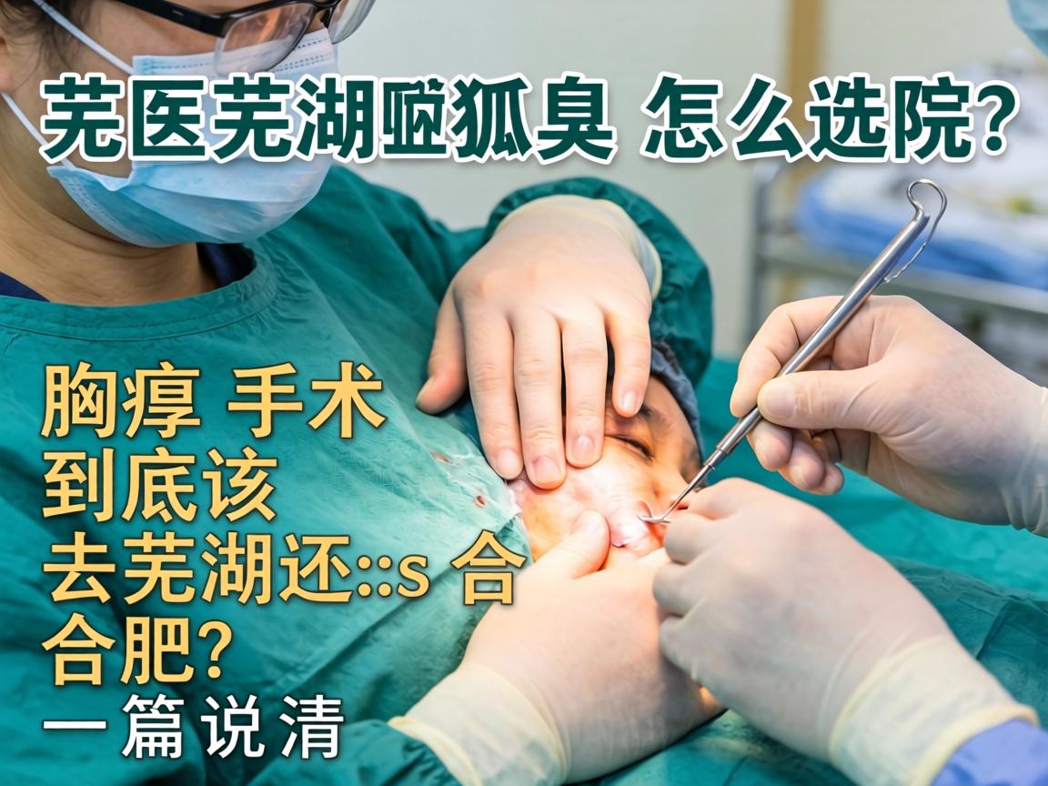 芜湖狐臭手术医院怎么选？腋臭手术到底该去芜湖还是合肥？一篇说清
