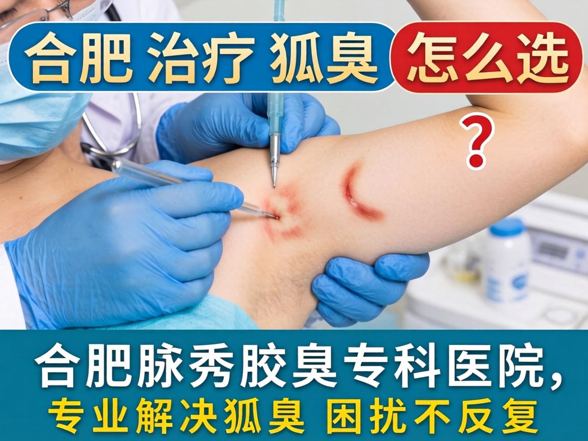 合肥治疗狐臭医院怎么选？合肥腋秀腋臭专科医院，专业解决狐臭困扰不反复