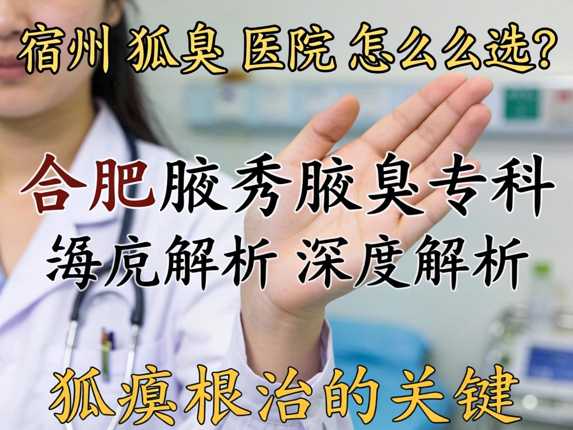 宿州狐臭医院怎么选？合肥腋秀腋臭专科深度解析狐臭根治的关键