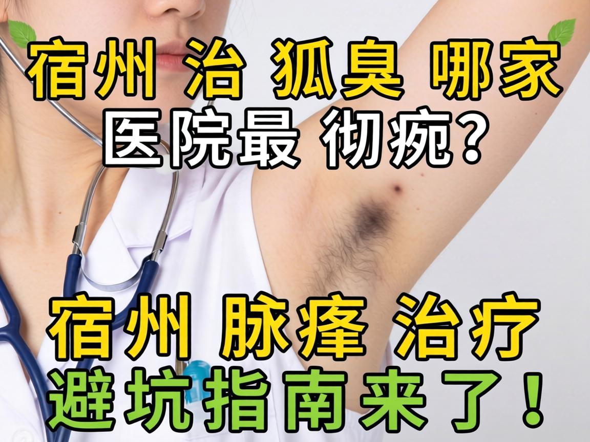 宿州治狐臭哪家医院最彻底？宿州腋臭治疗避坑指南来了！
