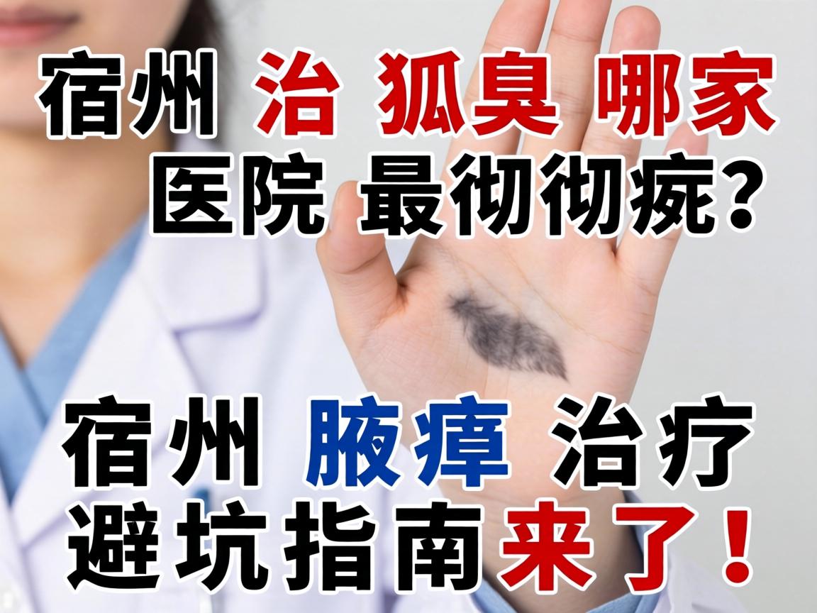 宿州治狐臭哪家医院最彻底？宿州腋臭治疗避坑指南来了！