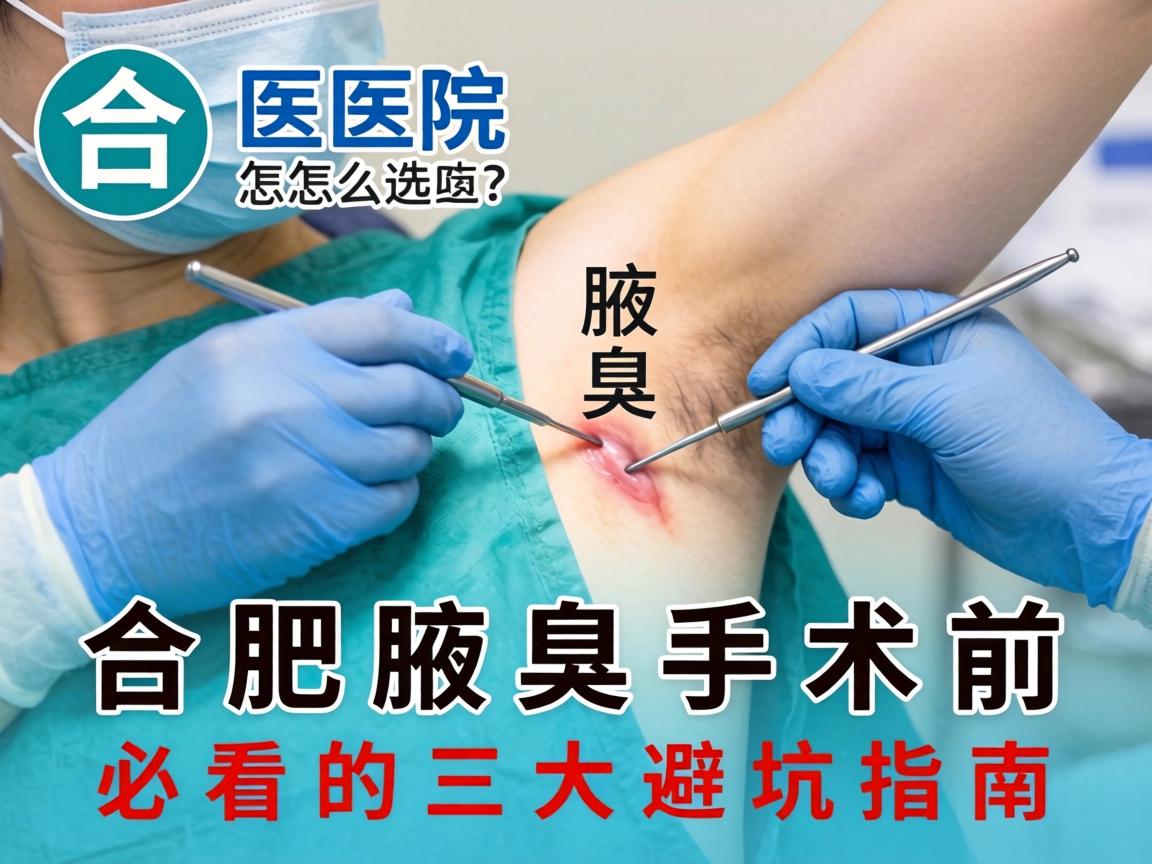 合肥腋臭手术医院怎么选？合肥腋臭手术前必看的三大避坑指南