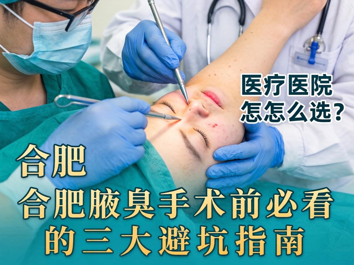 合肥腋臭手术医院怎么选？合肥腋臭手术前必看的三大避坑指南
