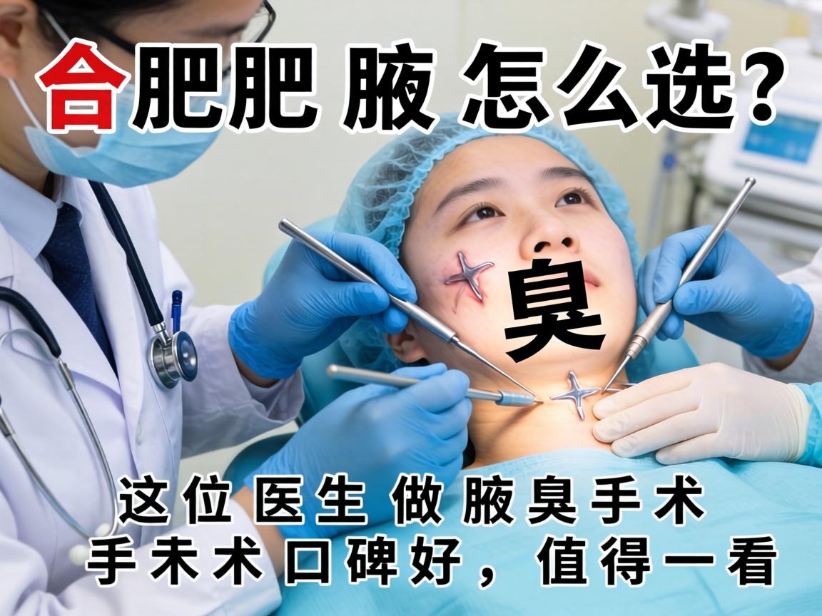 合肥腋臭手术医生怎么选？这位医生做腋臭手术口碑好，值得一看