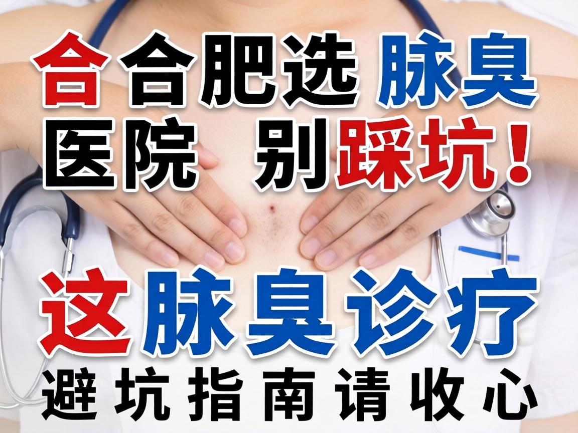 合肥选腋臭医院别踩坑！这份腋臭诊疗避坑指南请收好