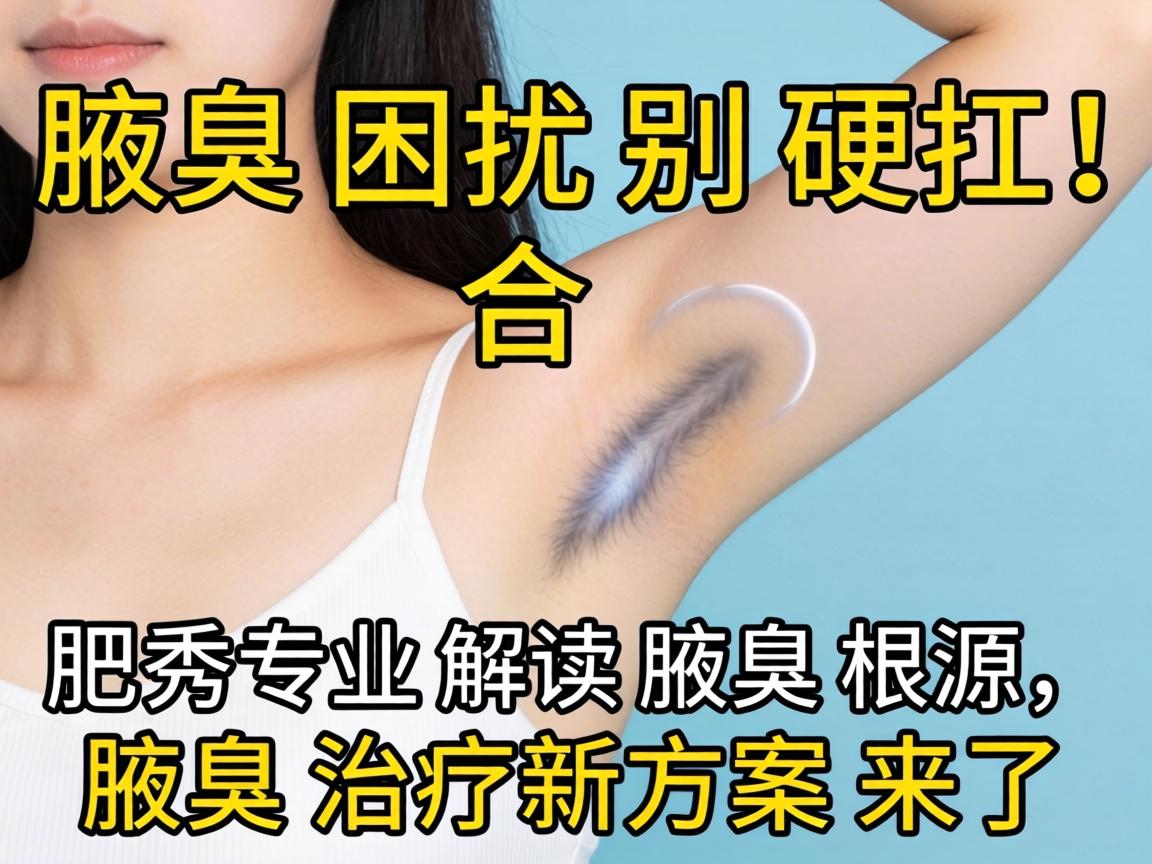 腋臭困扰别硬扛！合肥腋秀专业解读腋臭根源，腋臭治疗新方案来了