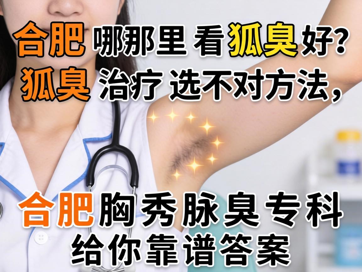 合肥哪里看狐臭好？狐臭治疗选对方法，合肥腋秀腋臭专科给你靠谱答案