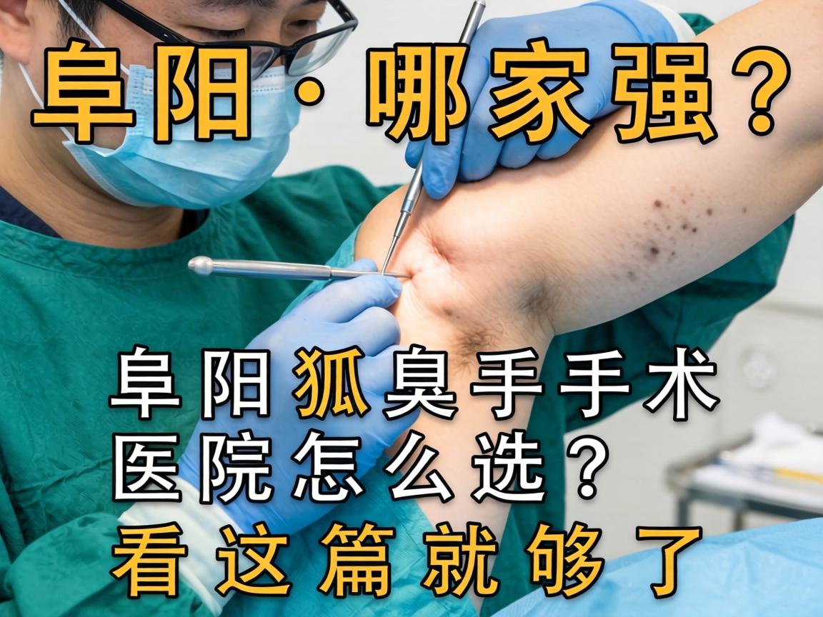 阜阳狐臭手术哪家强？阜阳狐臭手术医院怎么选？看这篇就够了